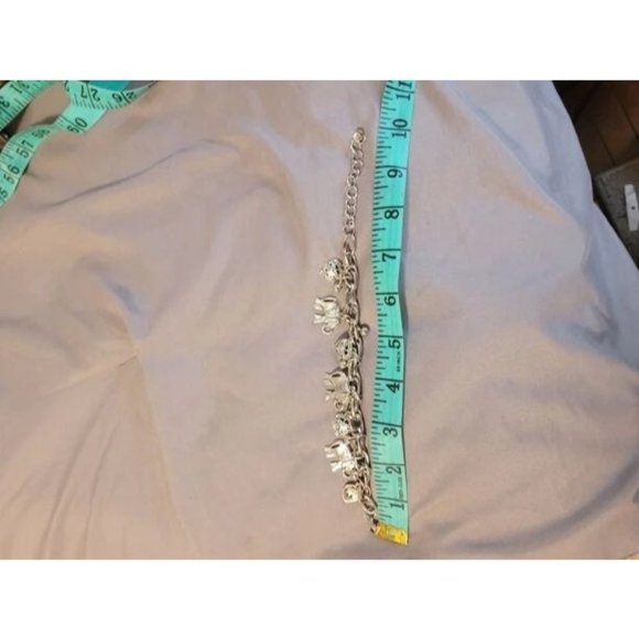 Elephant Charm Anklet Silver - Picture 4 of 4